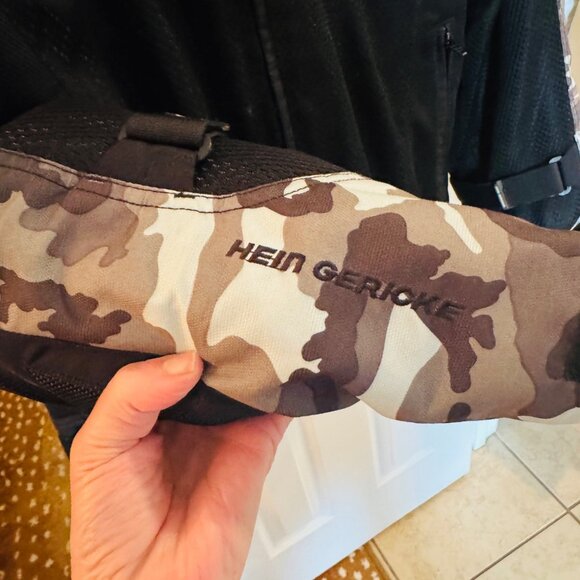 Hein Gericke Motorcycle Jacket Turtle Protector Armor Removable Lining Camo M - Picture 8 of 16